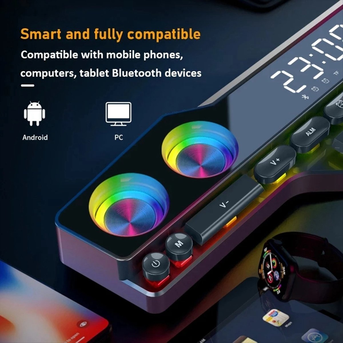 Gaming Speaker - Игровые Bluetooth-колонки DTC5 V18 Dazzle Colour