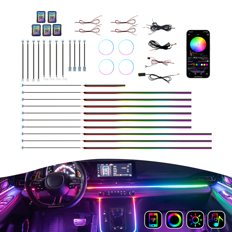 Rgb Light Strip - Лидер продаж: комплект автомобильной подсветки 18