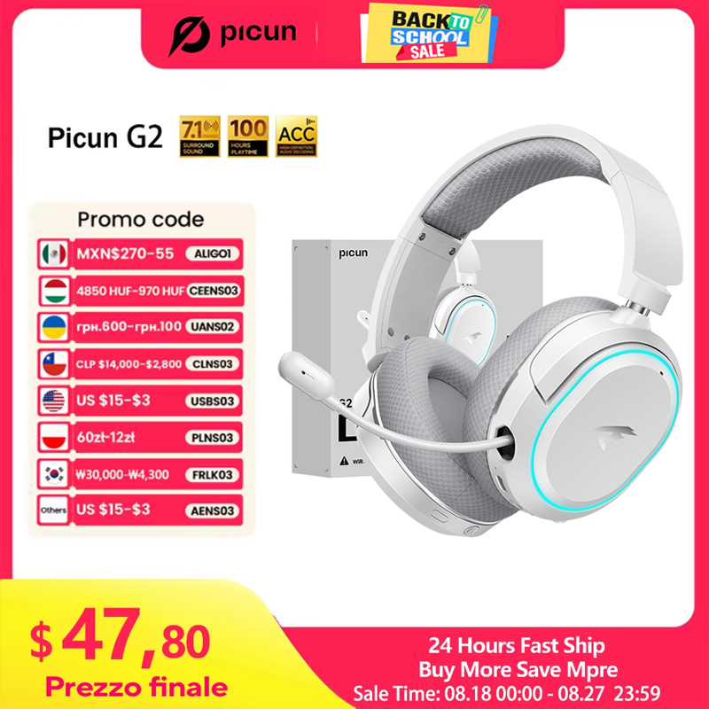 Pc Gaming Earphones - Picun G2 2,4 ГГц Bluetooth Беспроводная