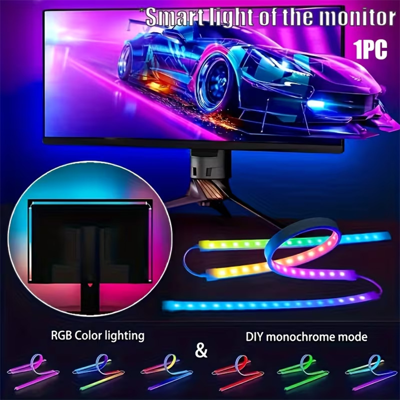 Rgb Light Strip - Светодиодная RGB-лента для игровых мониторов: подсветка