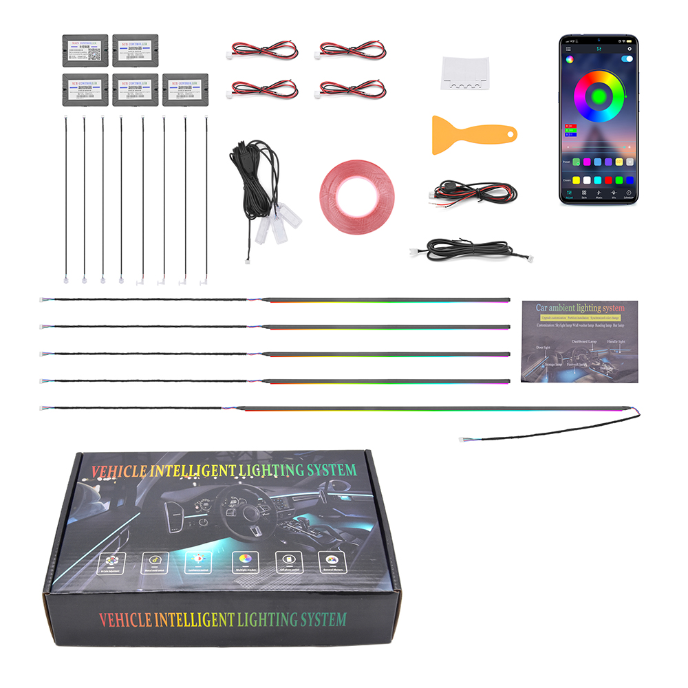 Rgb Light Strip - Хит продаж: комплект подсветки для автомобиля