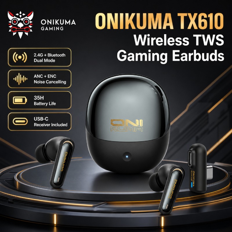 Pc Gaming Earphones - Беспроводные игровые наушники ONIKUMA TX610 с