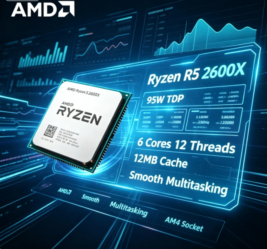 Процессор AMD R5 2600X 12 нм,  – обзор и цена Pc Gaming Ryzen