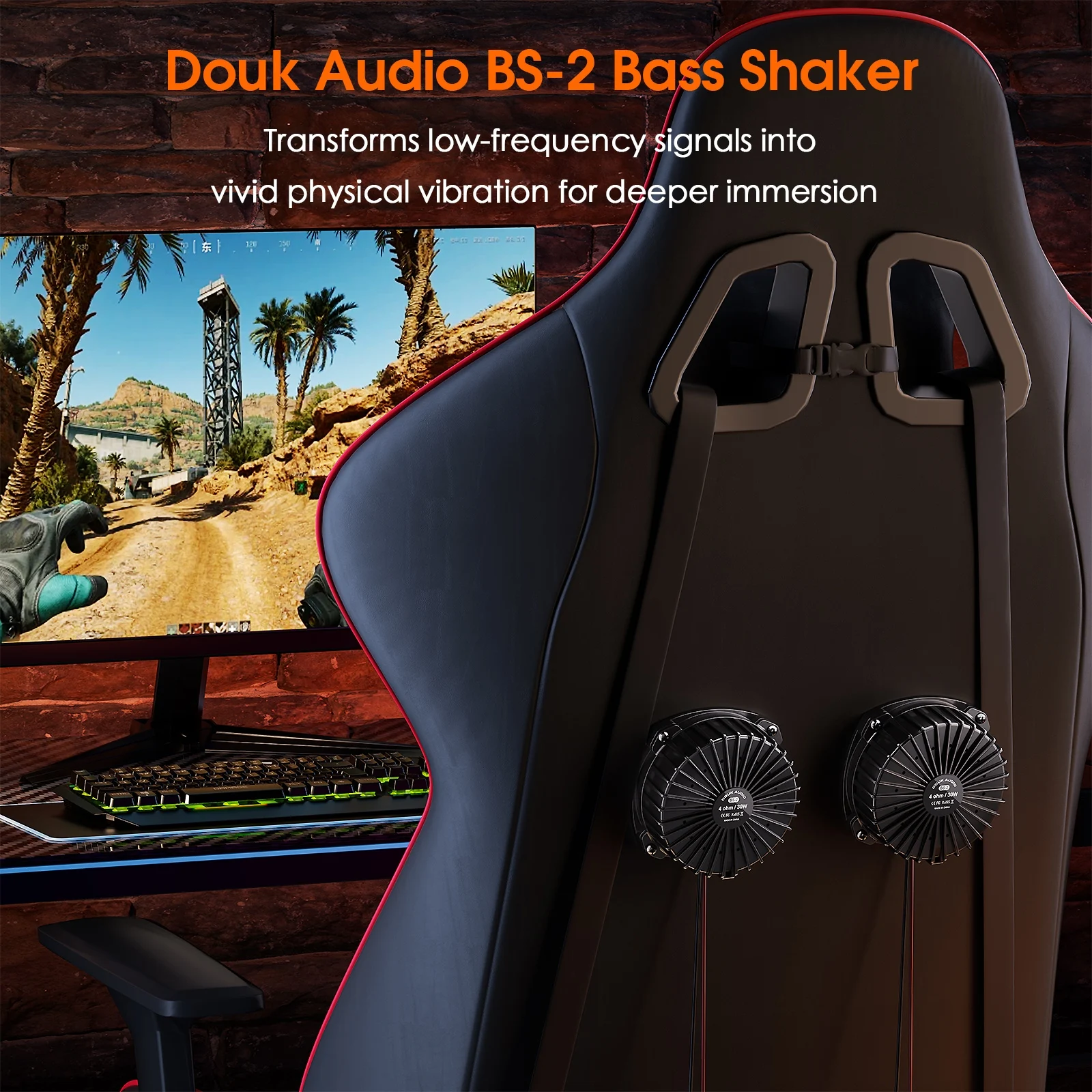 Вибромотор Douk Audio BS-2 30W – обзор и цена Gaming Speaker
