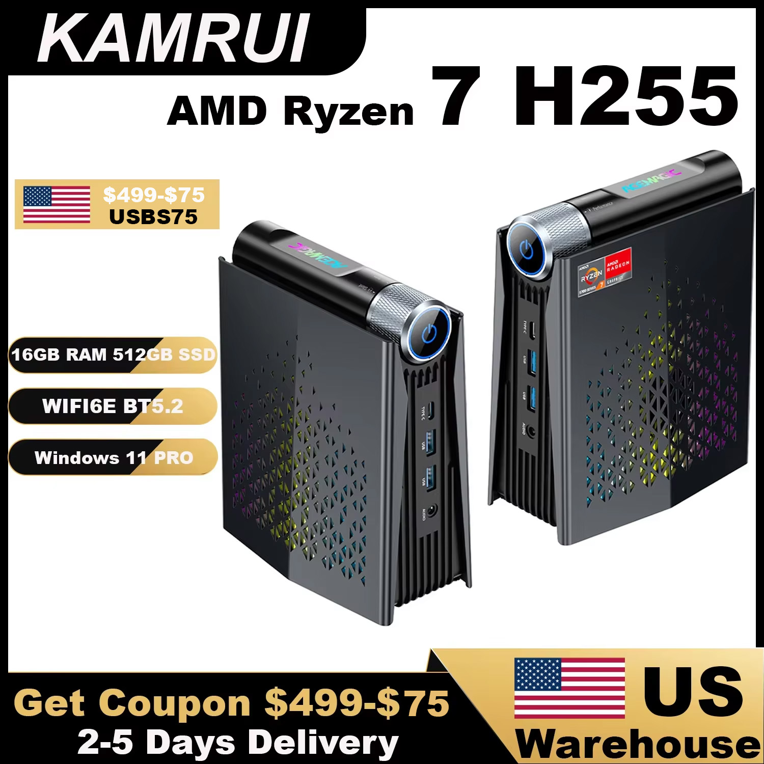 Игровой мини-ПК KAMRUI Ryzen 7 – обзор и цена Pc Gaming Ryzen