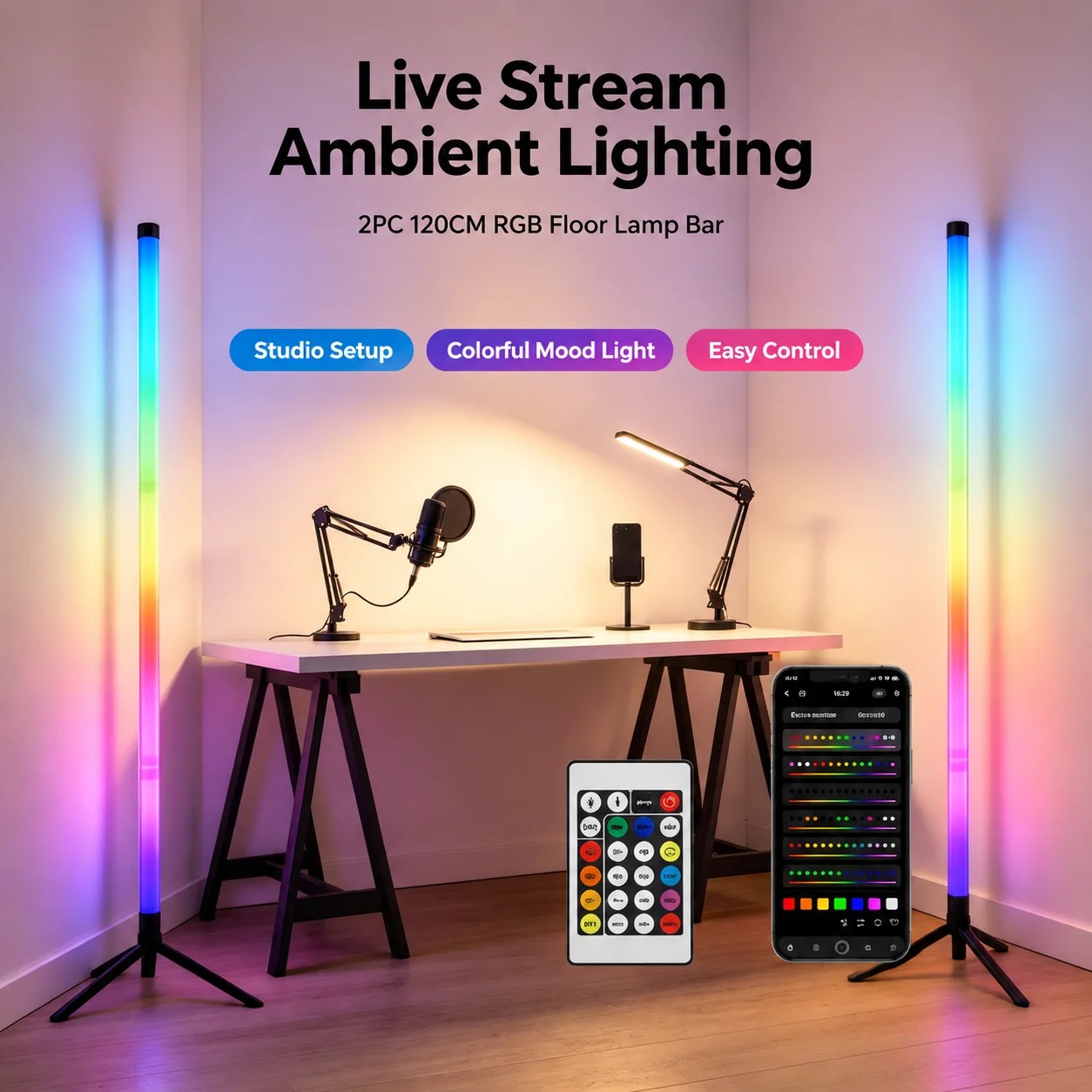 2 шт. 120-см RGB-светильники д – обзор и цена Rgb Light Strip