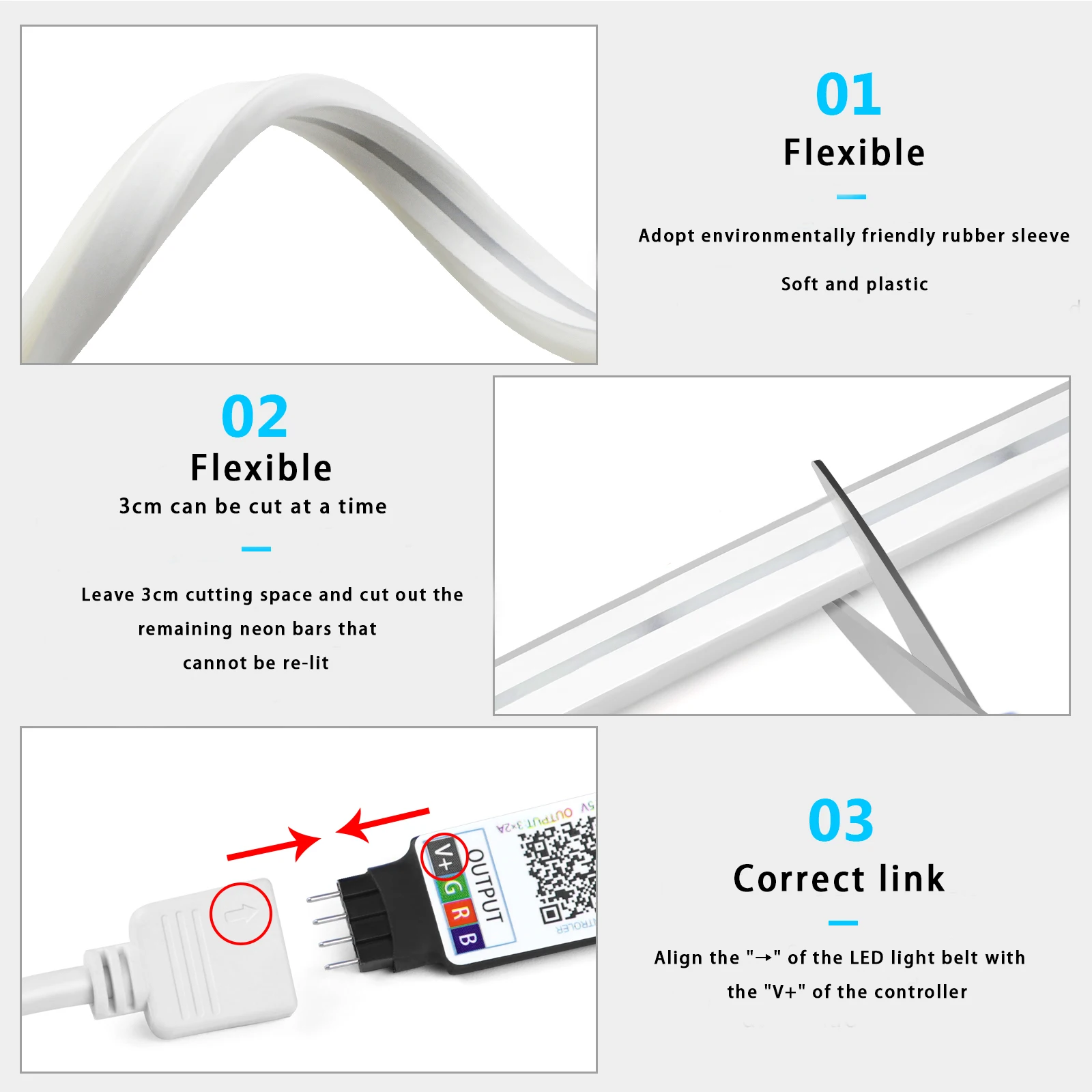 1-5 м RGB светодиодный неоновы – обзор и цена Rgb Light Strip